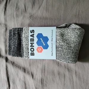 NWT BOMBAS boot sock, grey, medium